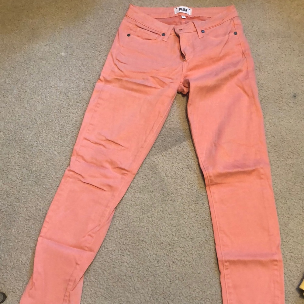 Salmon PAIGE jeans. Verdugo Ankle. Size 27